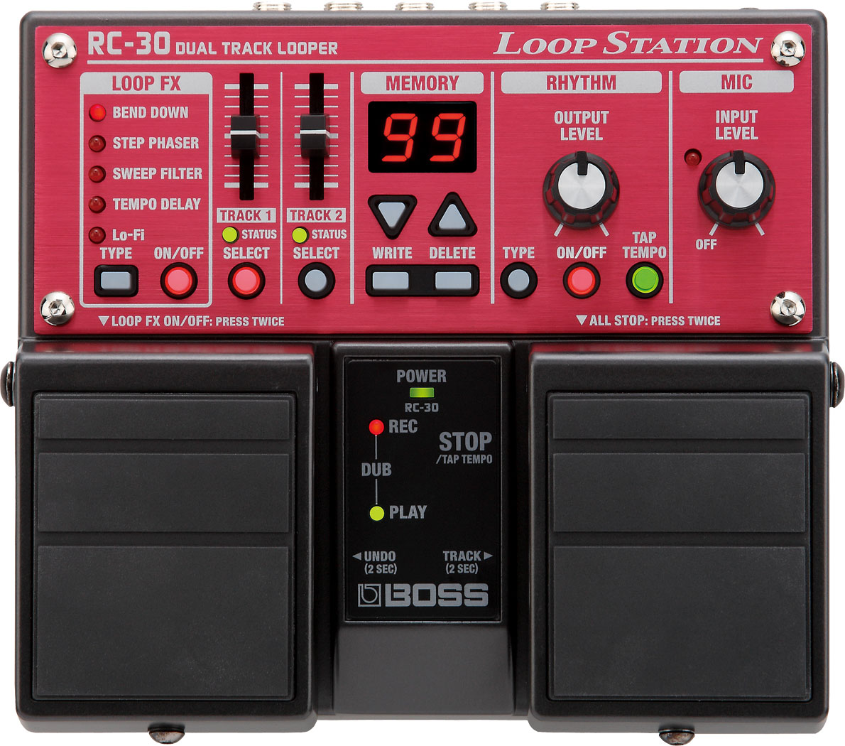 BOSS RC-30 and RC-3 Loop Station pedals, Setting a New Loop Station
