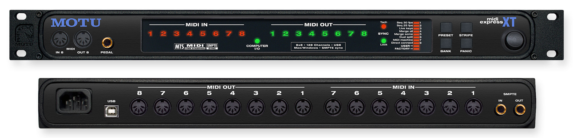 MOTU MIDI Express XT 128-channel USB MIDI interface