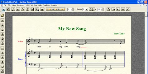 MakeMusic has released Finale NotePad 2008 , a freeware music notation ...