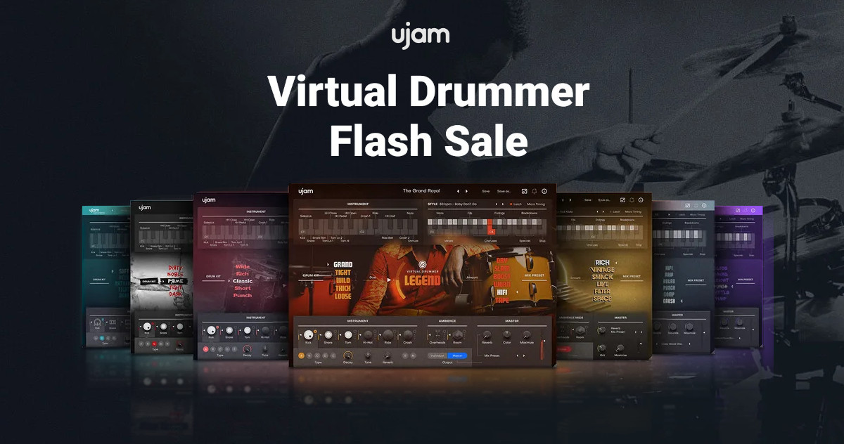 Ujam Launches Virtual Drummer Flash Sale With Up To Off