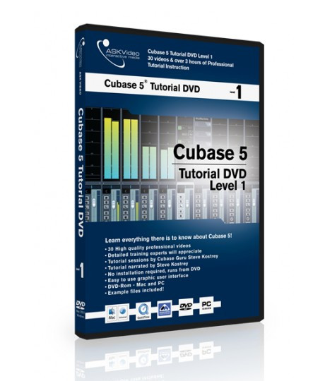 Time+Space Cubase 5 Tutorial DVD Level 1, first in 4 part 