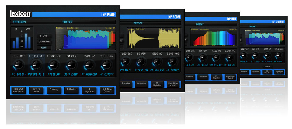 Lexicon LXP Native Reverb Plug-in Bundle, collection of Lexicon's four most  popular reverbs now shipping