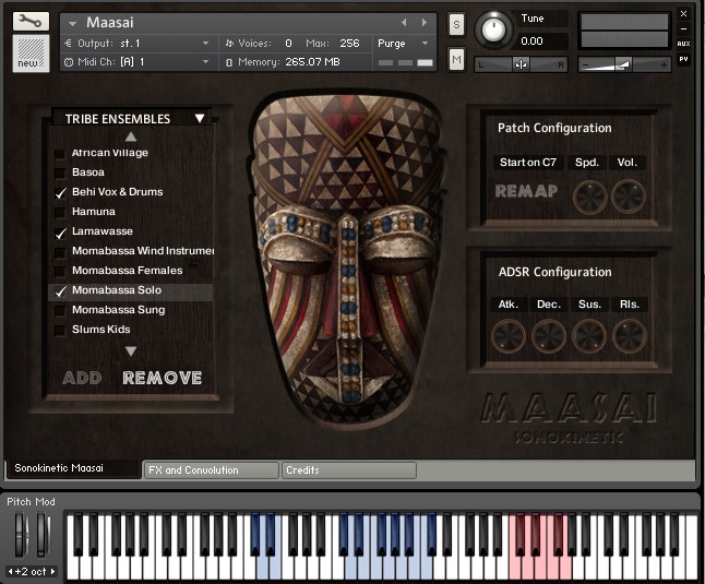 Sonokinetic Maasai, Kontakt sample library with authentic 