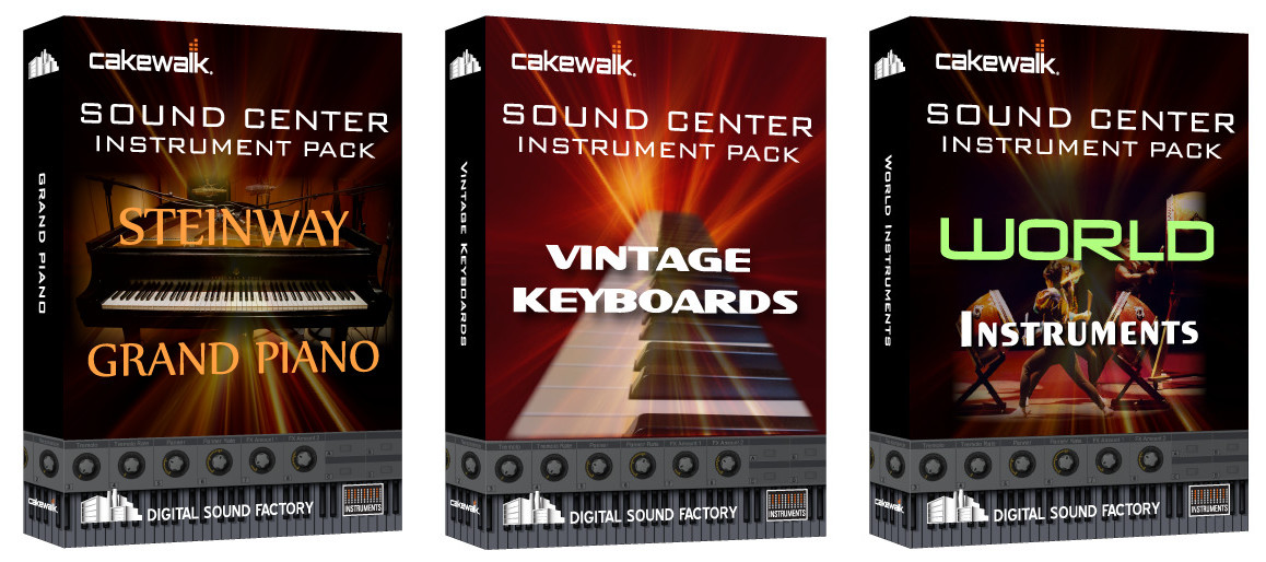 Cakewalk Sound Center Expansion Packs, sound libraries by Digital Sound