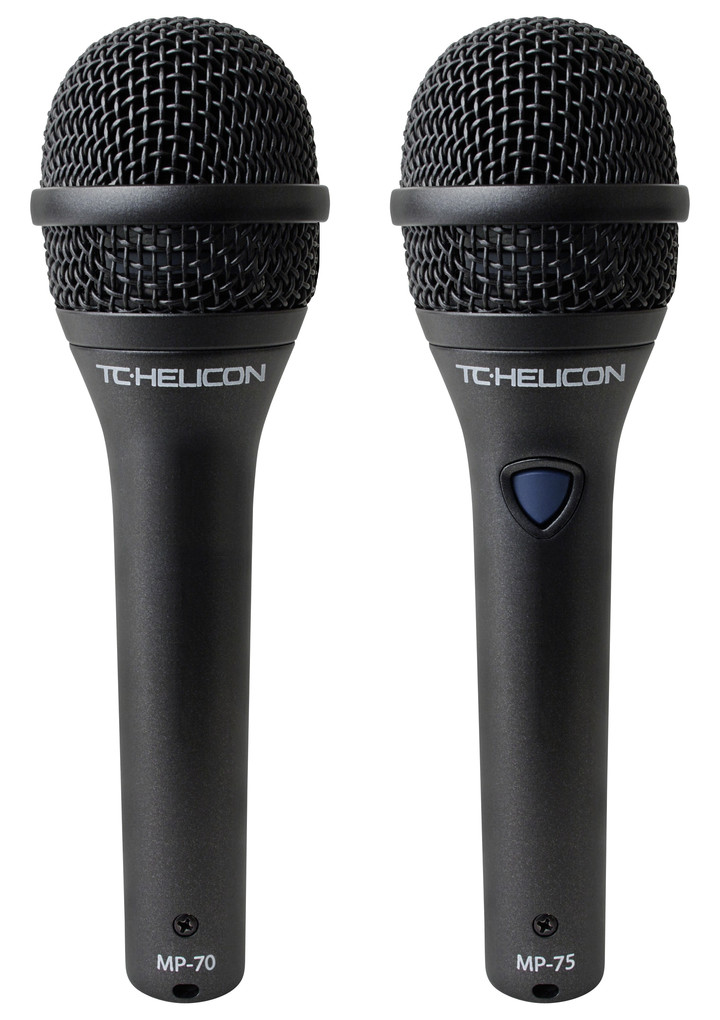 TC-Helicon MP-70 & MP-75, dynamic microphones now shipping