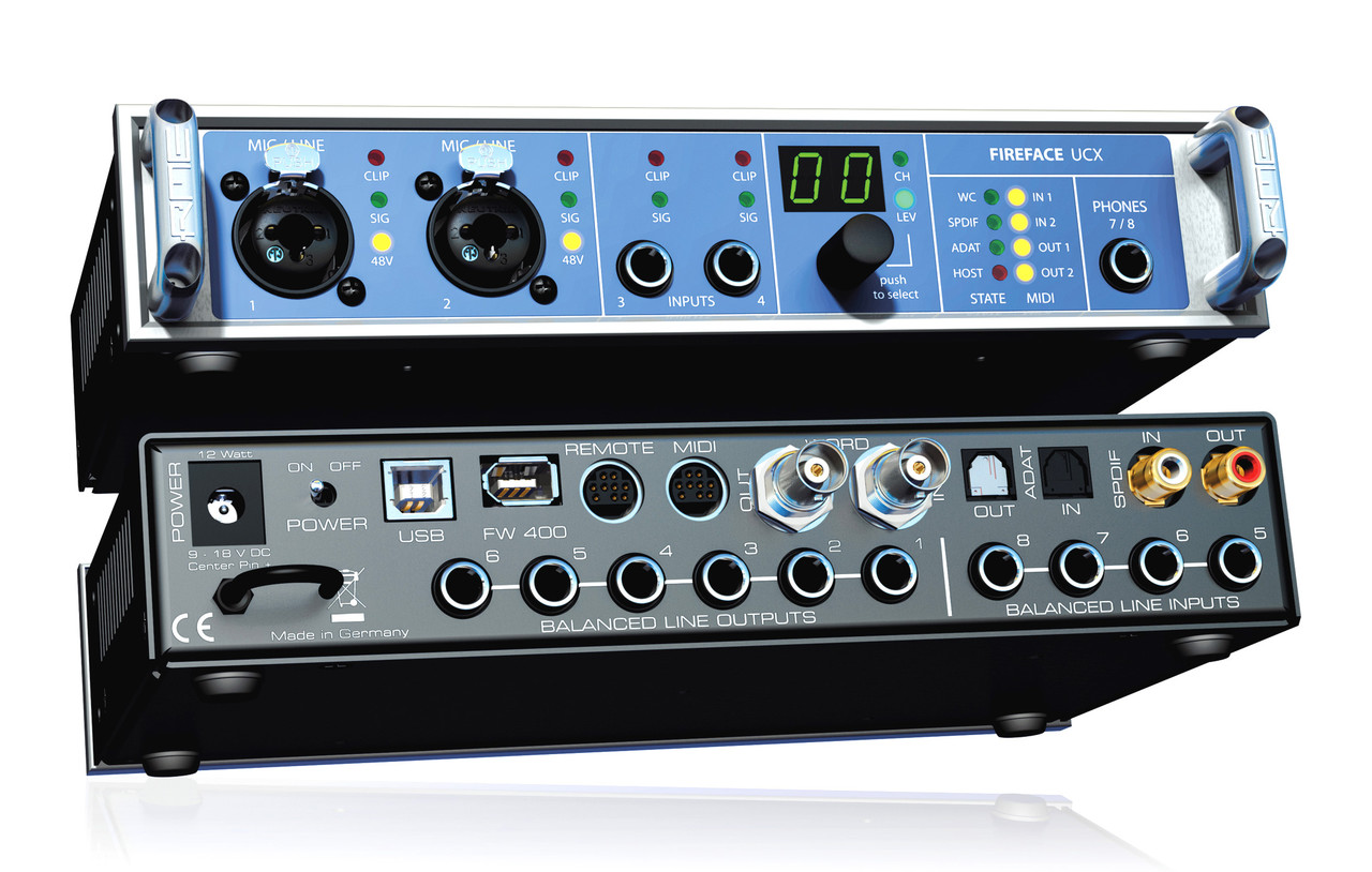 RME Audio Fireface UCX 36-Channel, 24-Bit/192kHz high-end USB