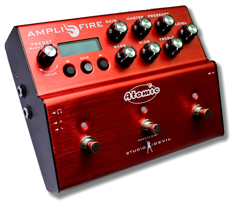 AmpliFIRE floor pedal by Studio Devil & Atomic Amplifiers introduced