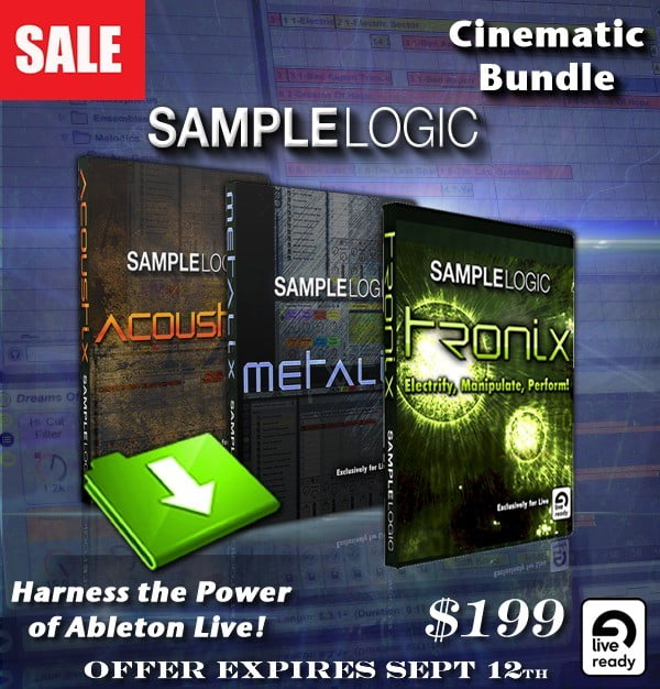 Sample Logic Ultimate Cinematic Bundle 3 Ableton Packs at a discount