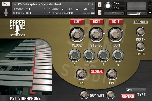 Paper Stone Instruments Vibraphone for NI Kontakt at Sampleism