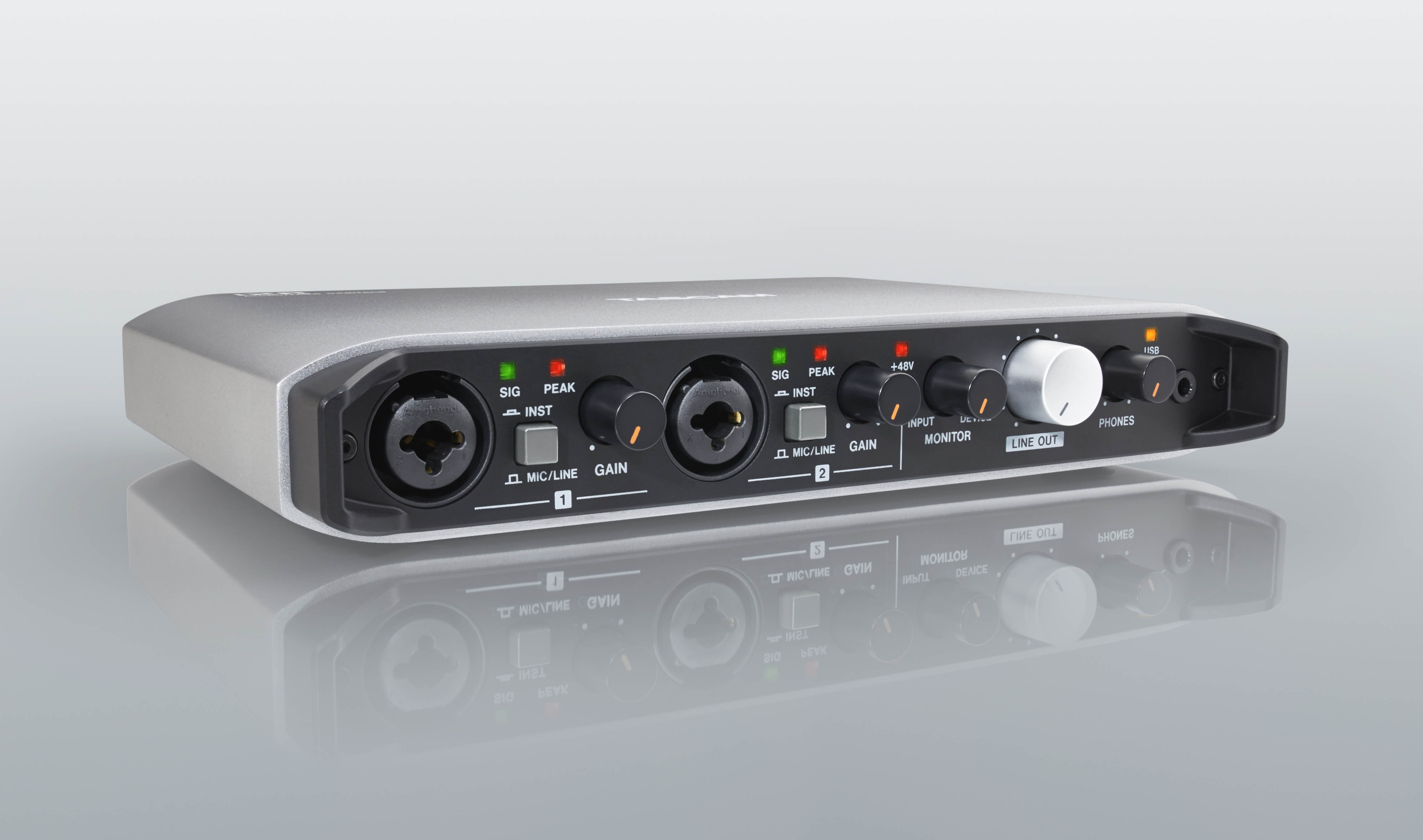Tascam iXR USB audio/MIDI interface with iOS connectivity