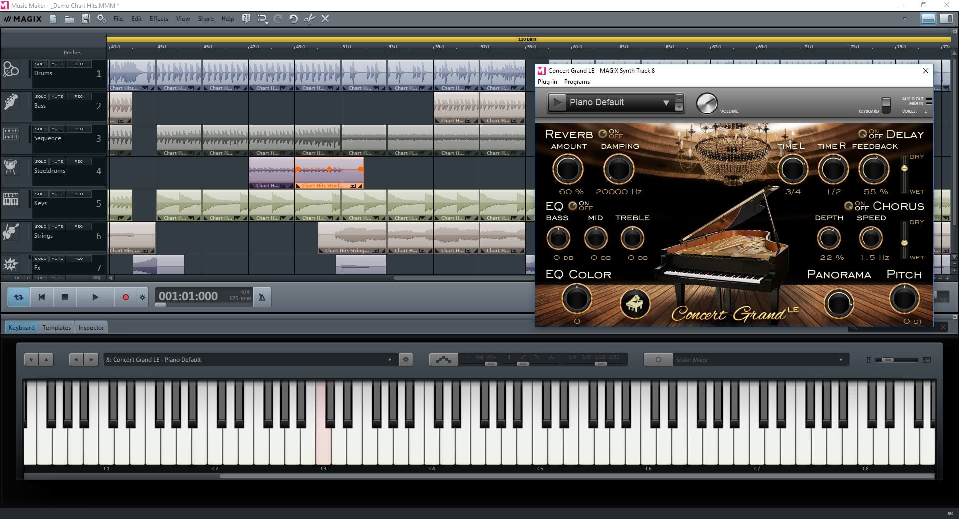 Magix Releases New Free Version Of Music Maker Software   MusicMaker FreeVersion ConcertGrand EN 