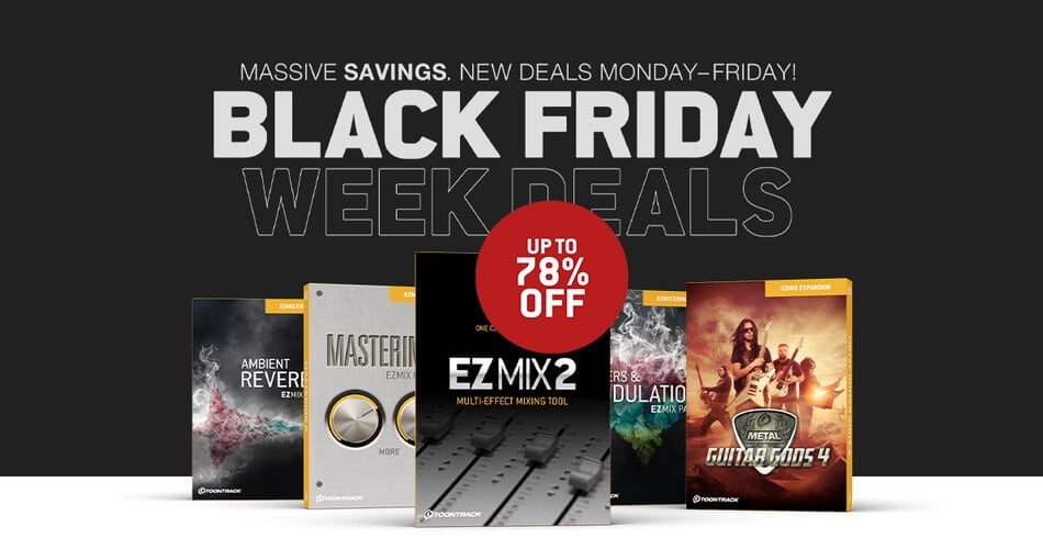 Toontrack announces second batch of Black Friday Week promotions