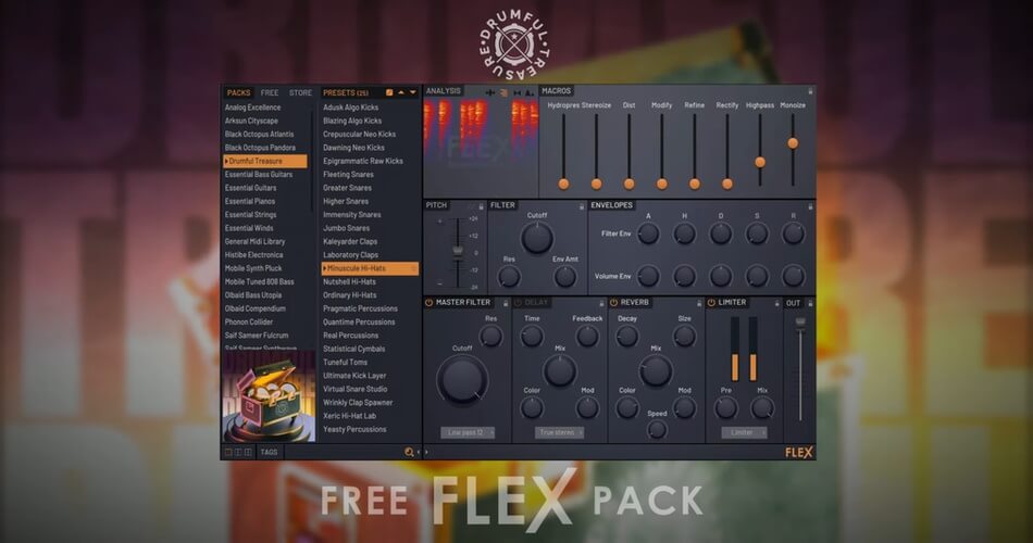 Image-Line releases Drumful Treasure free sound pack for FLEX
