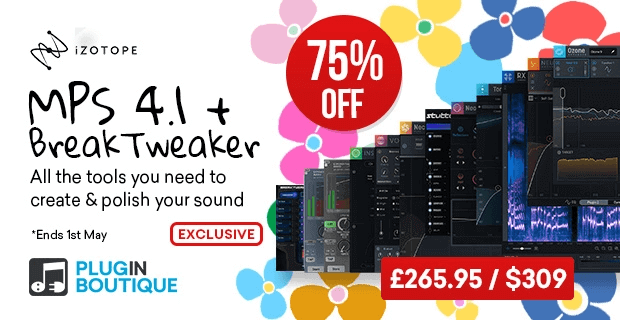 Save up to 75% on iZotope Music Production Suite 4.1 plugin bundle