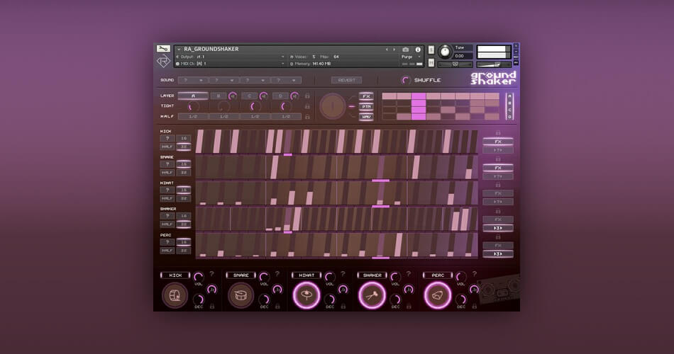 Rigid Audio releases Groundshaker groovebox instrument for Kontakt