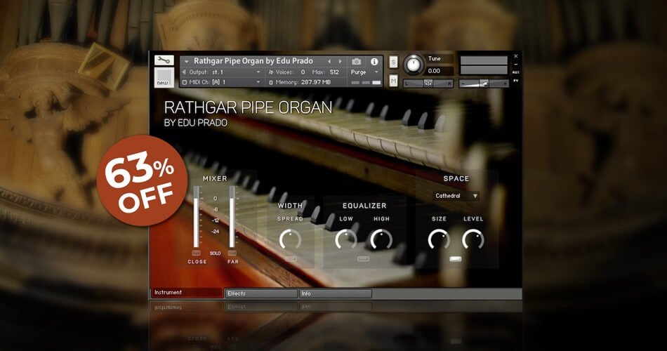 Save 63% On Rathgar Pipe Organ For Kontakt By Edu Prado Sounds