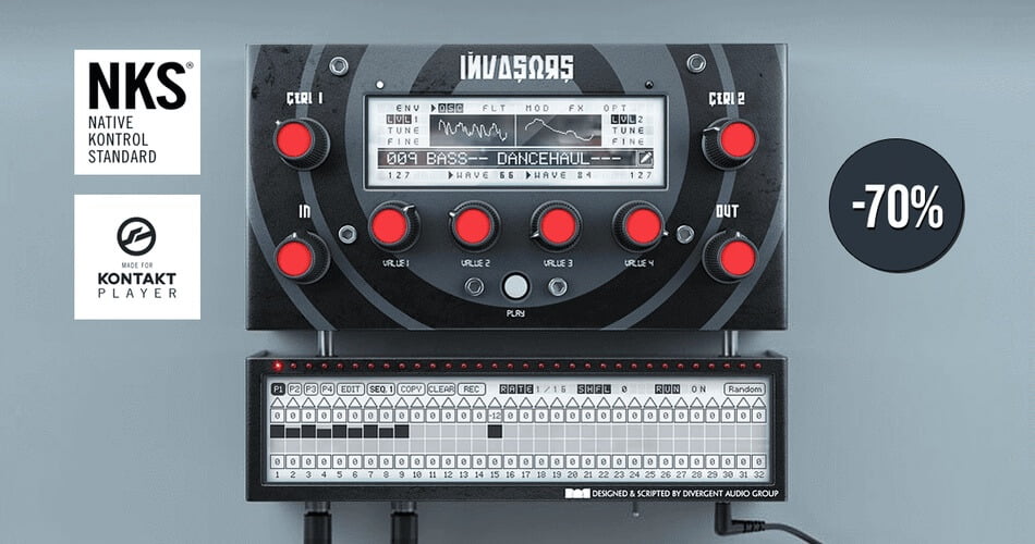 Save 70% on Invasors virtual analog synth for Kontakt Player