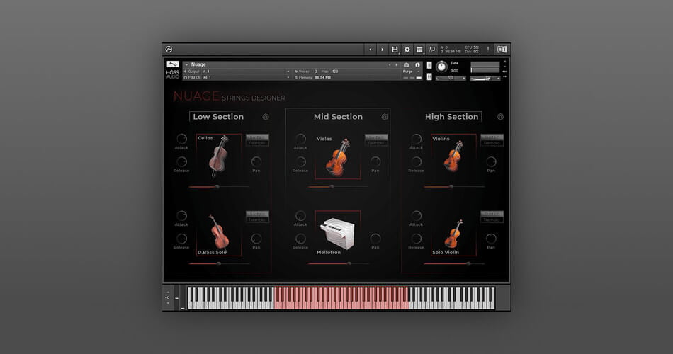 HOSS Audio launches Nuage Strings Designer for Kontakt