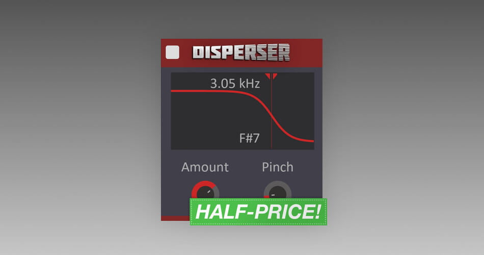 Save 50% on Disperser magic all-pass filter by Kilohearts