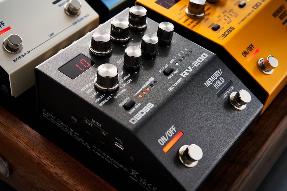 BOSS releases RV-200 Reverb effect pedal