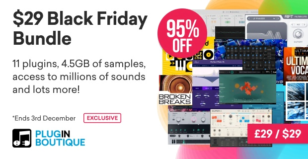 Plugin Boutique 29 Black Friday Bundle 11 plugins Loopcloud