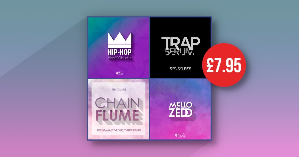 Save 91% on Red Sounds Beatmaker Fusion Bundle: Hip-Hop, Trap & EDM #hiphop