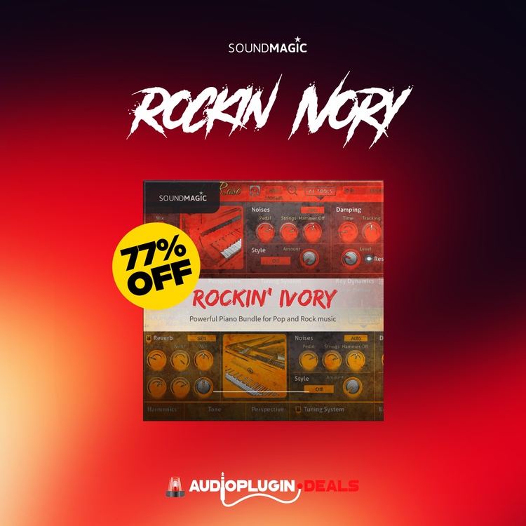 Save 77% on Rockin’ Ivory piano bundle by Sound Magic