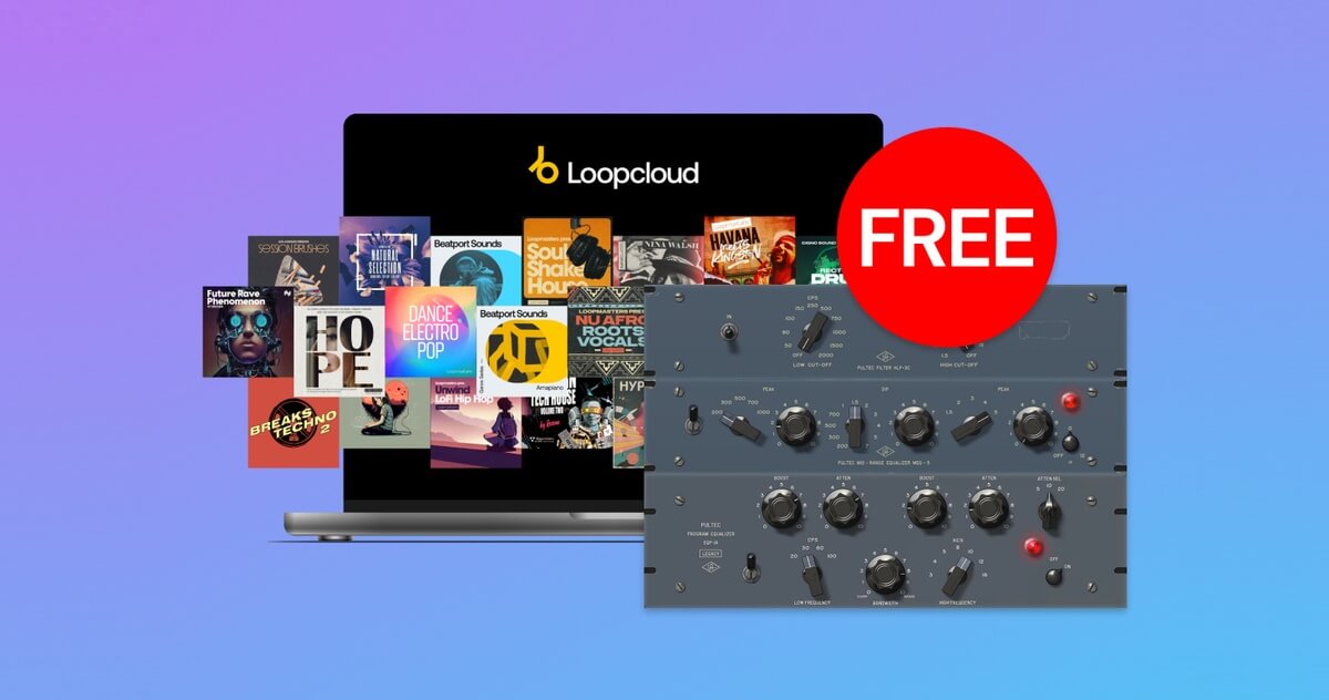 Loopcloud offers FREE UAD Pultec Passive EQ Collection with subscription