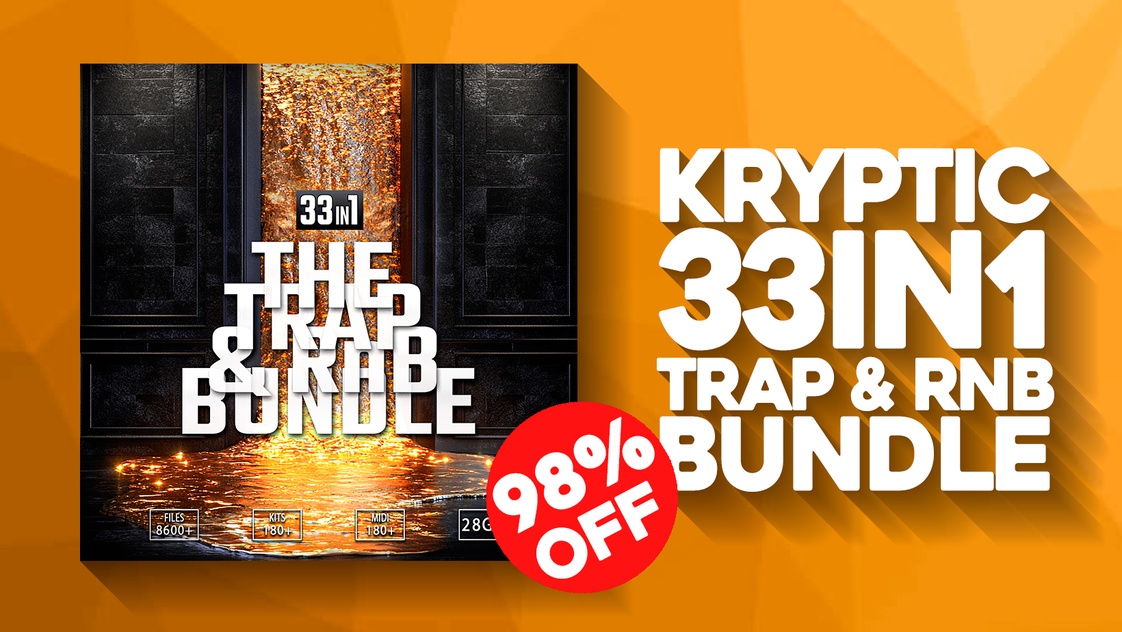 33-in-1 Trap & RnB Bundle by Kryptic Samples on sale for $9.95 USD #rnb