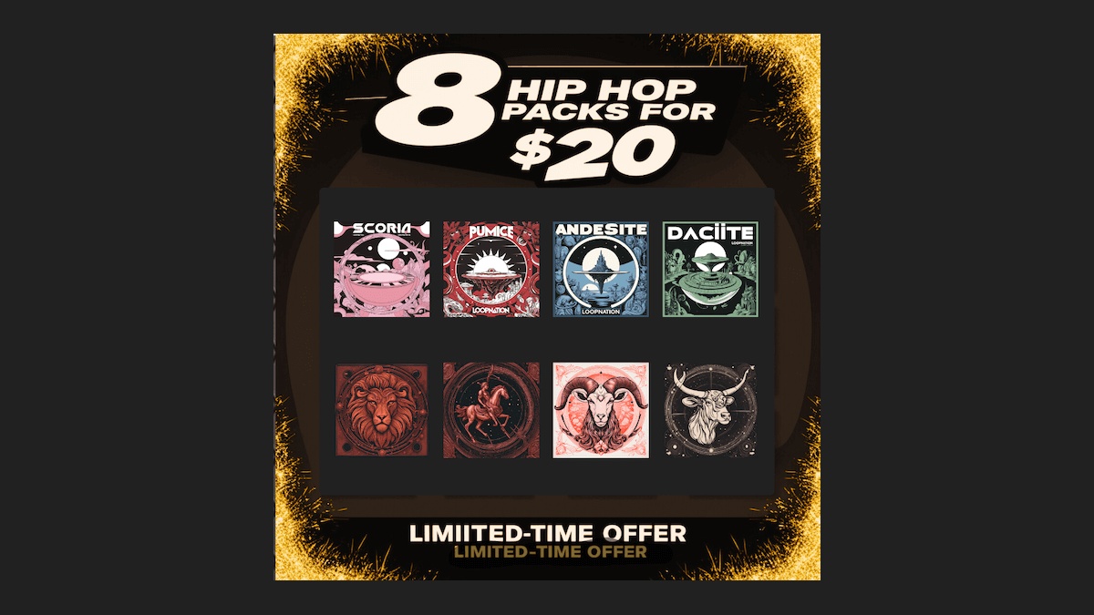 8 Hip Hop Packs Bundle by Loop Nation on sale for $20 USD #hiphop