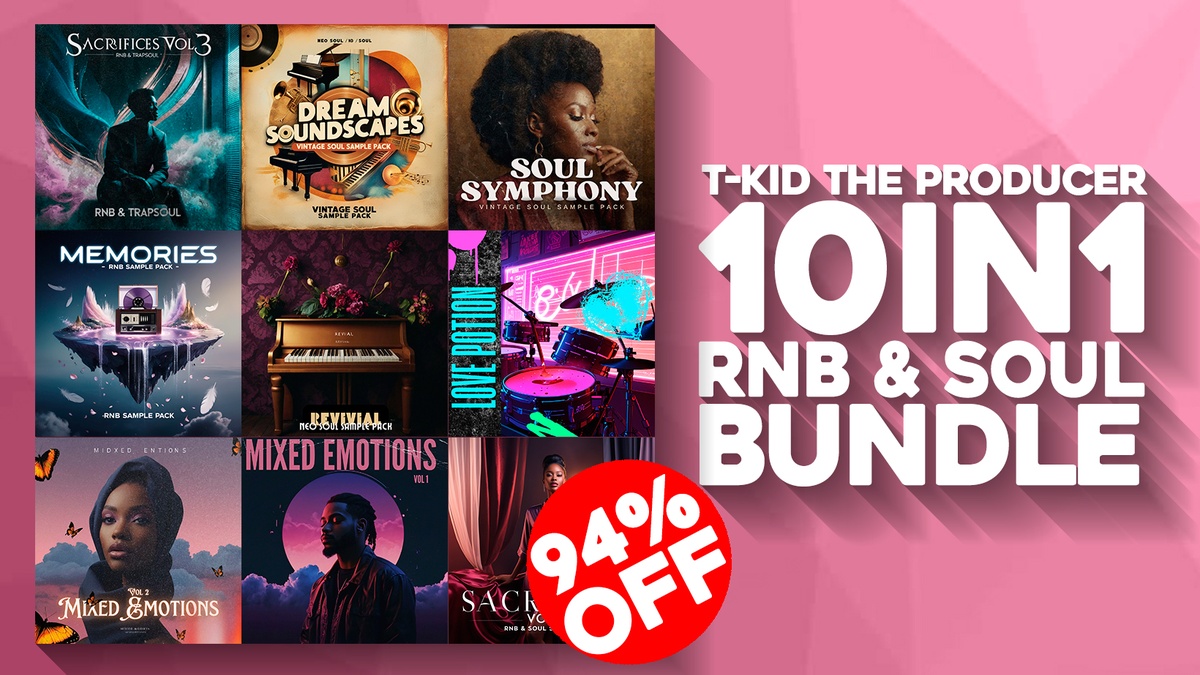 10-in-1 RnB & Soul Bundle by T-KID The Producer on sale for $9.95 USD #rnb